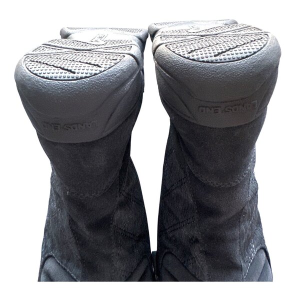 Lands End Gray Winter Boots Quilted Insulated Fur-Lined Snow Mid Calf Size 7.5 - Picture 8 of 8